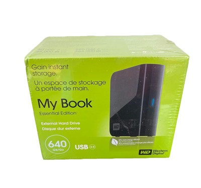 Western Digital External Hard Drive 640 GB My Book Essential Edition USB Sealed