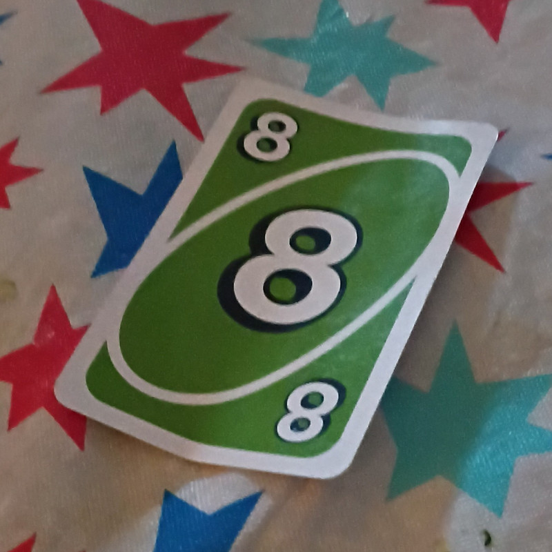 Mattel UNO Card - Numbers Theme, 8 Card