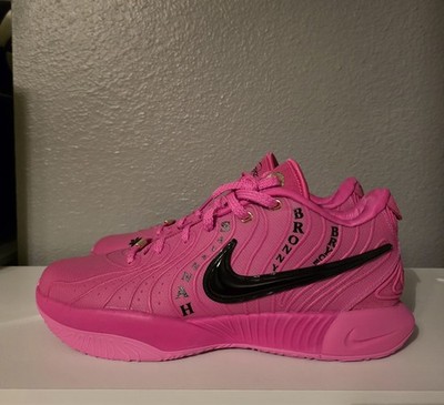 Nike Lebron XXI 21 EYBL size 12.5 Peach Jam 2024 Pink/Black Nike Lebron XXI 21 EYBL size 12.5 Peach Jam 2024 Pink/Black