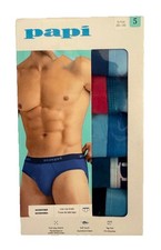 Papi Microfiber Briefs 5pk 5 Pack Multicolor Small S