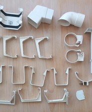 White GUTTERING BUNDLE 20 Pieces (Unused) Job Lot