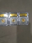 3 Buffalo Nickels Gold Plated
