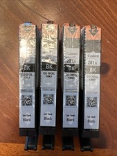 Lot Of 4 Canon CLI-281 XL BK Ink Cartridge for Printer - Black