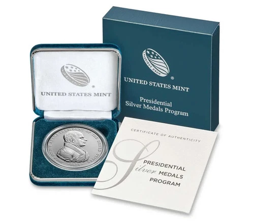 US Mint Presidential 1oz Fine Silver Medal Coin JOHN QUINCY ADAMS (S806)