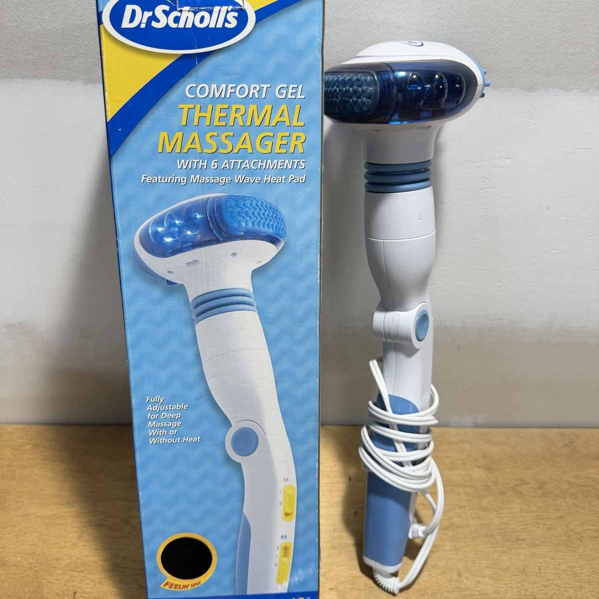 Dr Scholls Thermal Handheld Massager Comfort Gel w/ Heat Attachments Tested  | eBay
