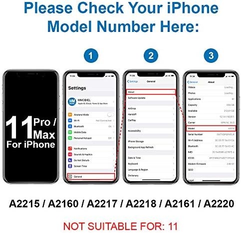 MMOBIEL Earpiece Speaker Replacement for iPhone 11 Pro Max with Tools