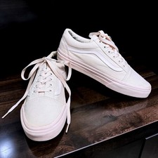 Vans Old Skool Pale Pink Canvas Low Top Skate Shoes Womens 7.5 Mens 6.0 721278