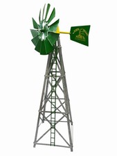 Vintage John Deere Moline,ILL Metal Windmill Farm Advertising/Toy Display