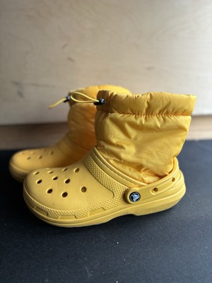Crocs Classic Lined Neo Puff Insulated Boots W9 / M5 Canary Yellow