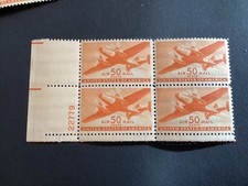 ICOLLECTZONE  US Airmail C31 Plate Block XF NH 22779 LL (C100-404)