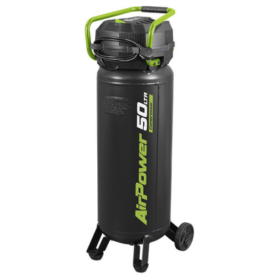 Sealey 50L ölfreier Riemenantrieb Kompressor mit Griff & Rädern 2PS SAC05020
