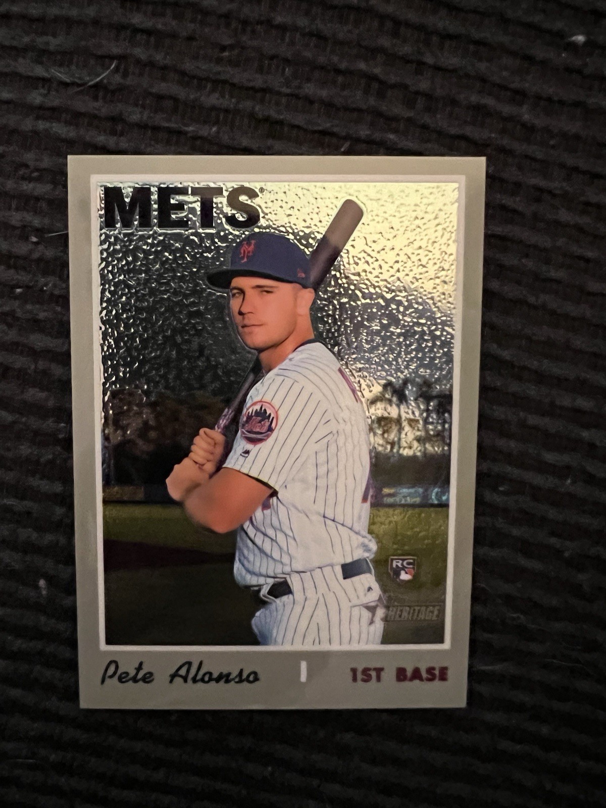 2019 PETE ALONSO TOPPS HERITAGE CHROME #513/999