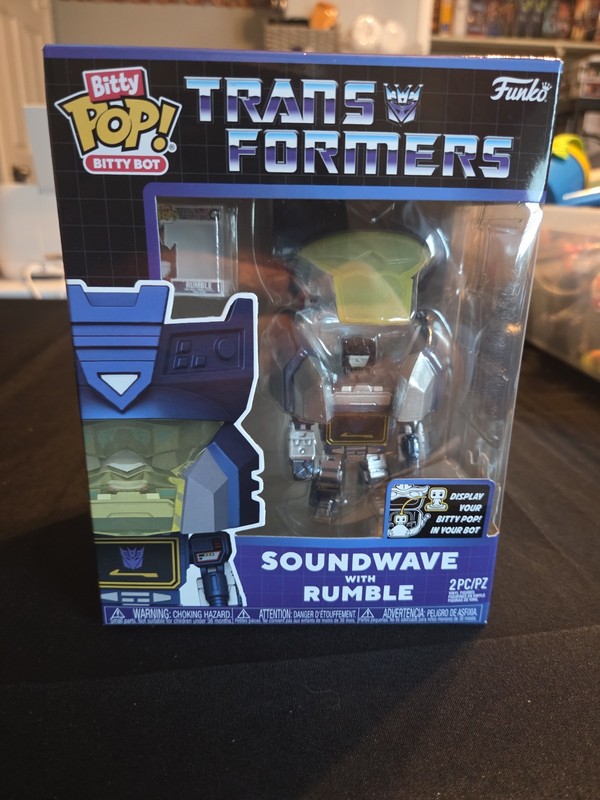 FUNKO Bitty POP! Bots Soundwave With Rumble Transformers Vinyl Figure New