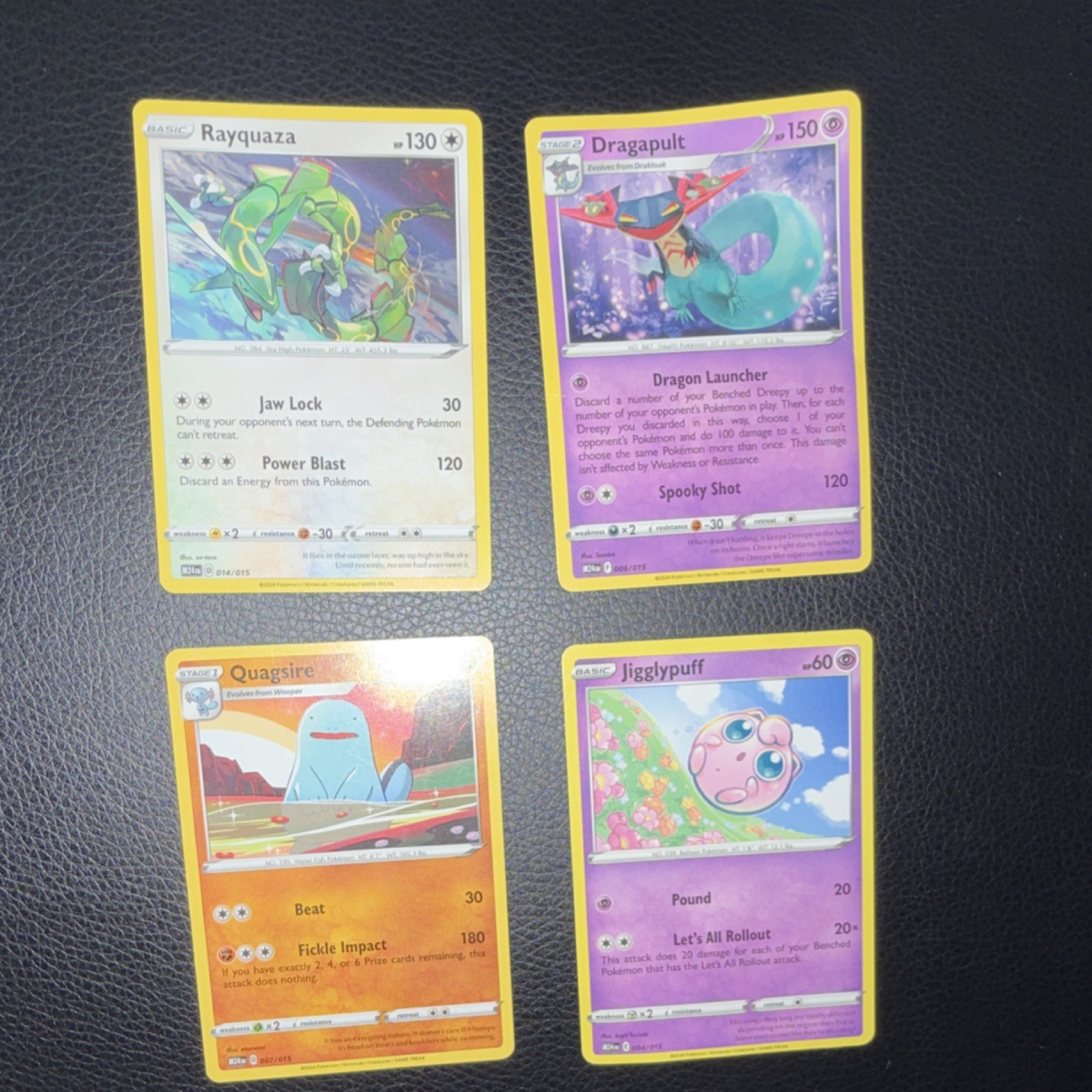 Nintendo Pokémon TCG McDonald's Collection 2024 Holo Lot 4 Rayquaza 014/015