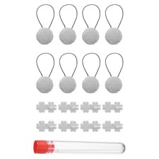 8Pcs Duvet Clip, Double-Sided Cotton Quilt Fasteners with Hook Device, Gray