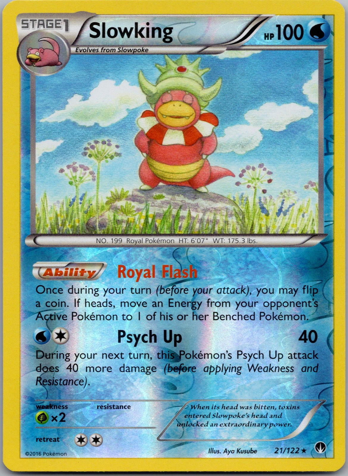 Slowking Reverse Holo Rare XY - BREAKpoint 21/122 NM