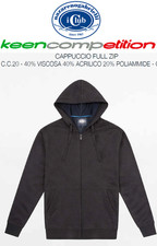 Nazareno Gabrielli MAGLIA LEGGERA APERTA CON CAPPUCCIO ZIP LUNGA MISTO VISCOSA