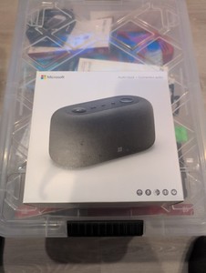 Microsoft Audio Dock IVF-00001 Matte Black USB-C HDMI Teams Speakerphone Hub