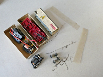 Märklin 00/H0: defekte Lokteile 800 - Konvolut für Bastler - Gußpest - HR/SK 800