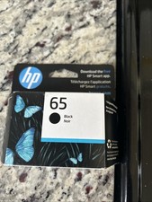 NEW FACTORY SEALED HP 65 BLACK INK CARTRIDGE EXP May 2027
