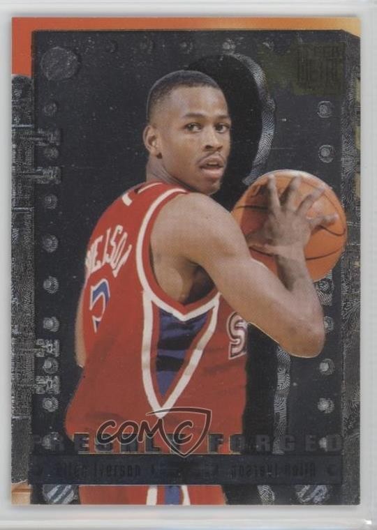 1996-97 Fleer Metal Freshly Forged Allen Iverson #8 Rookie RC HOF 09is