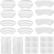 28PCS Self-Adhesive High Heel Insert, Gel Liner for Shoe Too Big, Heel Grip Prot