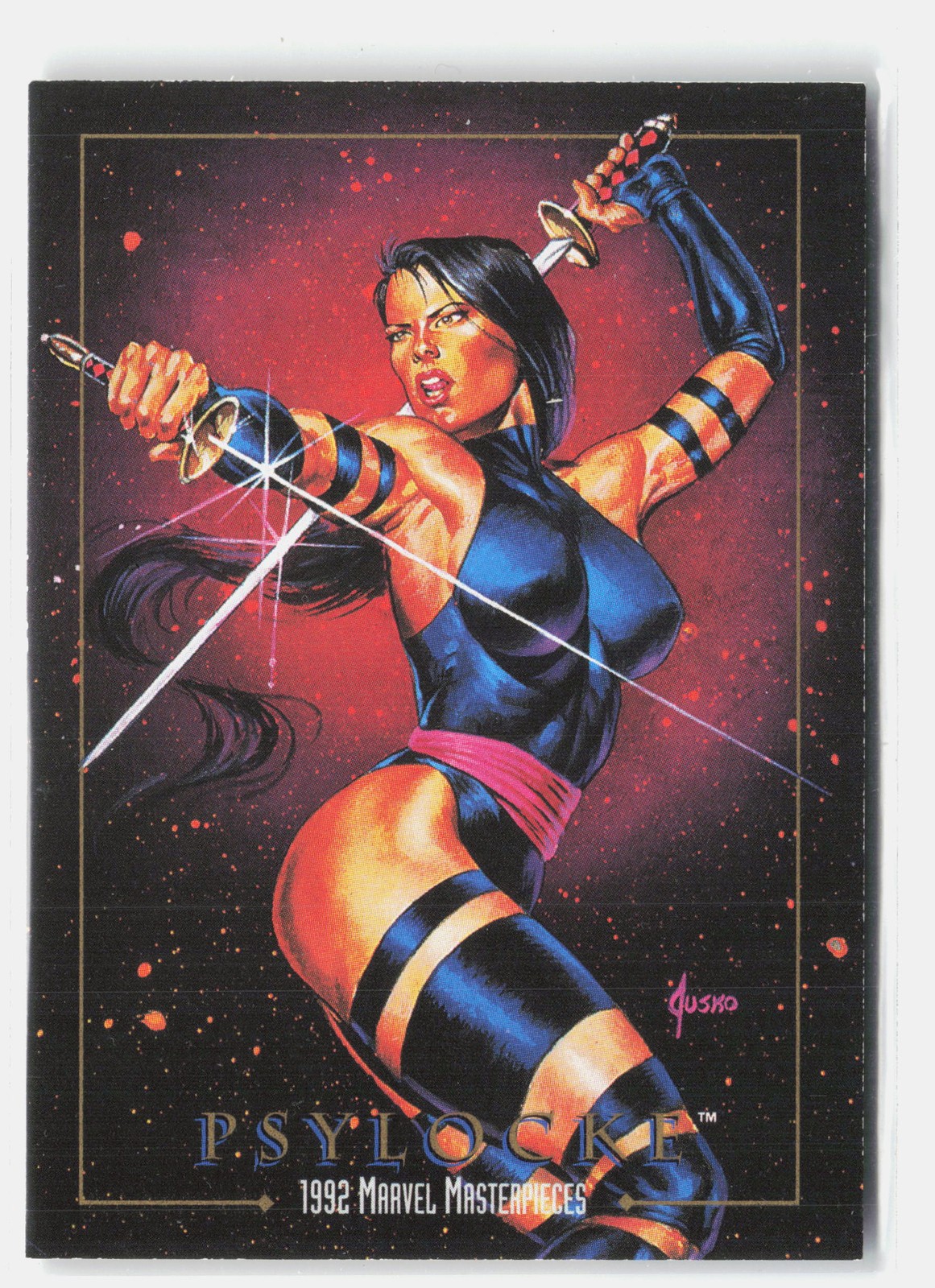 Psylocke #65 Marvel 1992 Masterpieces trading card — raw and PSA graded price guide