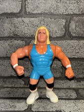 WWE WWF Mr Perfect Blue Wrestling Wrestler Action Figure Hasbro 1991 Series 8