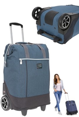 Einkaufsroller Punta Big Wheel große Rollen Trolley Shopper 0600 Blau + Thermo
