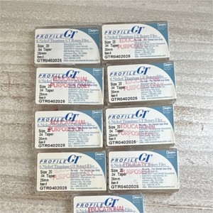 Dentsply Profile GT Rotary Files Size 20 .04 Taper 25mm Endodontics Dentistry9x6