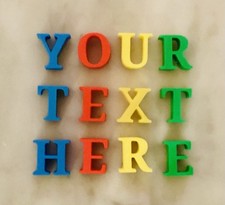 Custom 3D Printed Text – Personalized Letters/Numbers (Read Description)