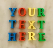 Custom 3D Printed Text – Personalized Letters/Numbers (Read Description)