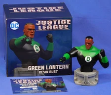 DC JUSTICE LEAGUE GREEN LANTERN RESIN BUST ANIMATED DIAMOND SELECT