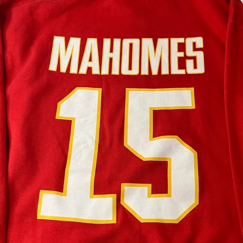 Patrick Mahomes #15 KANSAS CITY CHIEFS Hoodie Graphic Sweatshirt Red Size XL - Picture 7 of 9