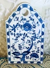 Blue Danube / Blue Onion Porcelain Cheese and Cracker Board Tray-Made in Japan