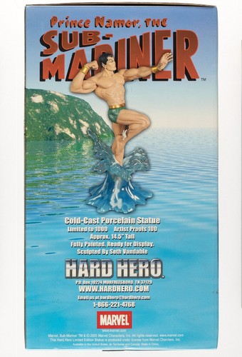NEW!! The Submariner Prince Namor Cold-Cast Statue 14"1/2 Limited 1000 Hard Hero - Picture 3 of 14