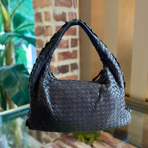 BOTTEGA VENETA Perforated Intreciatto Hobo Brown