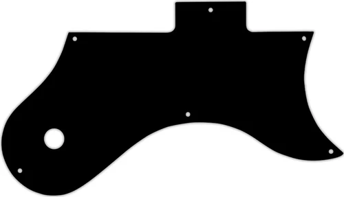 WD Custom Pickguard For Gibson L-6S #01 Black