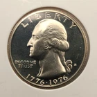 1976-S DCAM GEM CLAD PROOF BICENTENNIAL WASHINGTON QUARTER 50 YEARS OLD