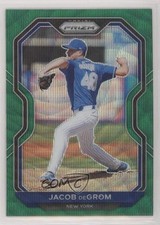 2021 Panini Prizm Tier II Green Wave Prizm Jacob deGrom #111 09ju