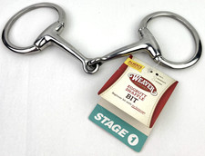 Weaver Leather Stainless Steel Eggbutt Snaffle Mouth 2 3/4" Rings Bit 25-5340