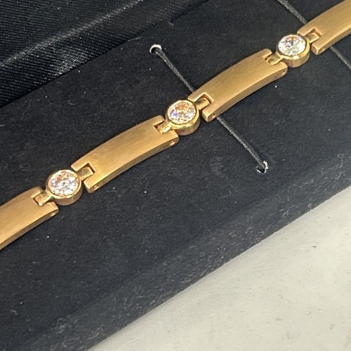 Diamonique x Lisa Mason Watch Companion Bracelet, Stainless Steel Copper Toned - Picture 4 of 7