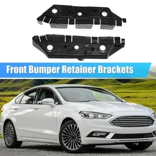 1 Pair Front Bumper Bracket for Ford Fusion 2013 DS7Z-17C947-B Plastic Black