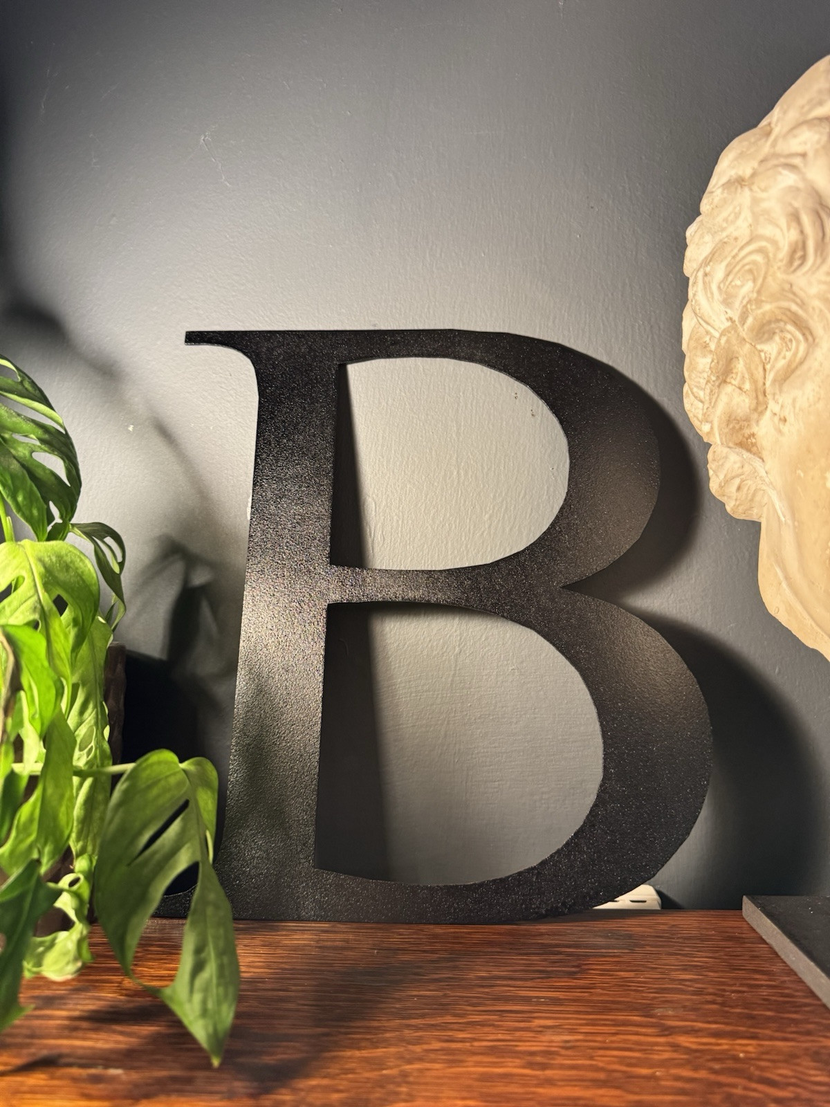Black Metal Letters Numbers Home Shop Personalised Initials Rustic Retro Sign image 3