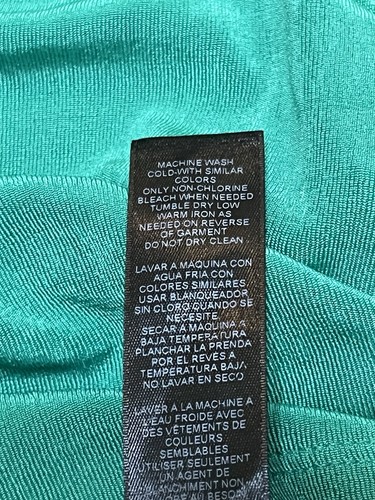Travelers by Chico's Green Slinky Shirt 3/4 Sleeve Women's Size 2 - Picture 13 of 14