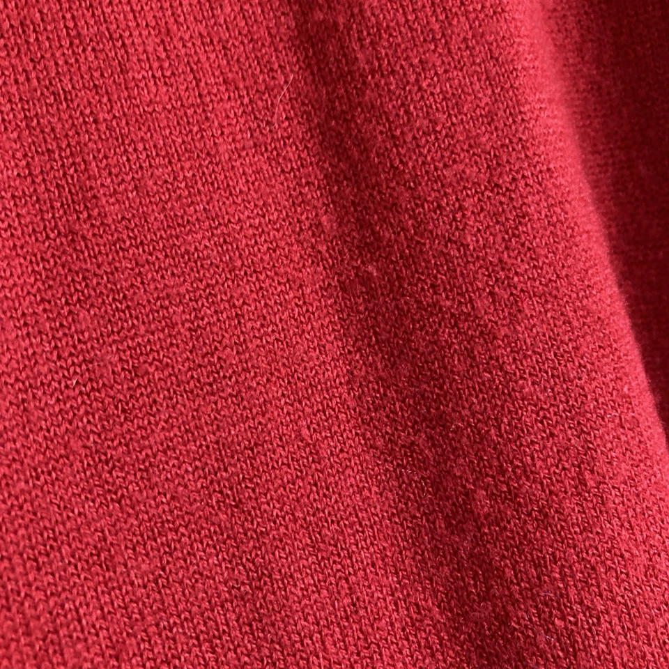 Vestido Suéter Acrílico Chadwicks Tejido Manga Larga Midi Rojo Talla Pequeña Mediana Foto 4 de 4