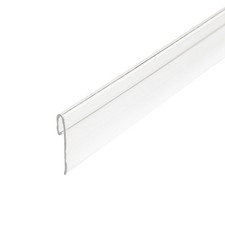 Outwater 1/64" Clear Polyester Plastic J Channel Cap Mldg - Size Options