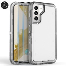 For Samsung Galaxy S22 Plus Case Screen Protector Rugged Crystal Clear Cover