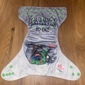 RARE Little Miss Ellie & Company Cloth Diaper OSFM HTF Cover Disney STITCH ✨