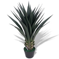 KüNstliche Yucca-Pflanze Mit Topf 85 Cm GrüN